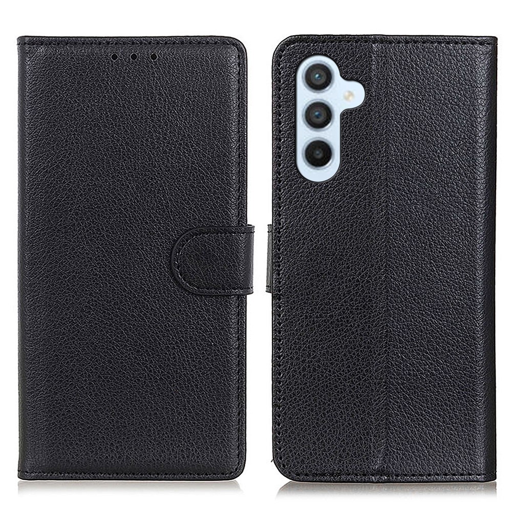  Samsung Galaxy S26 Fodral Litchi Läder Svart