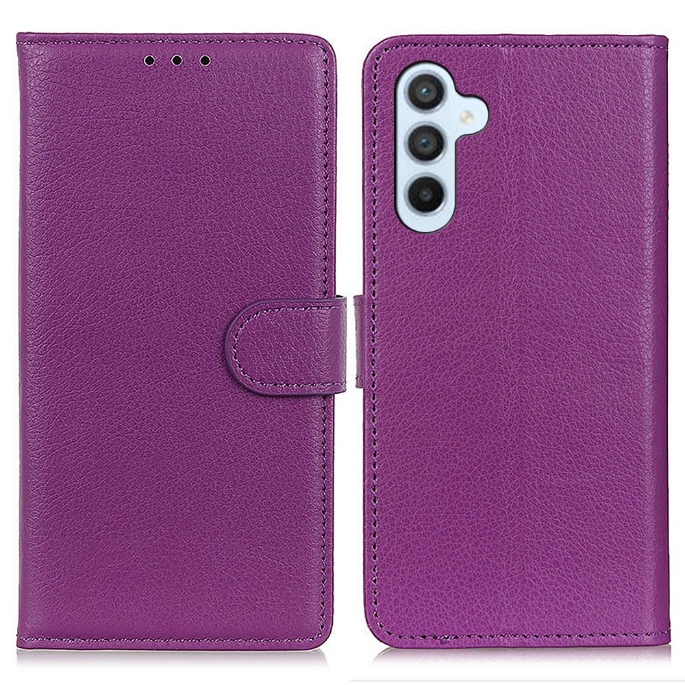  Samsung Galaxy S26 Fodral Litchi Läder Lila