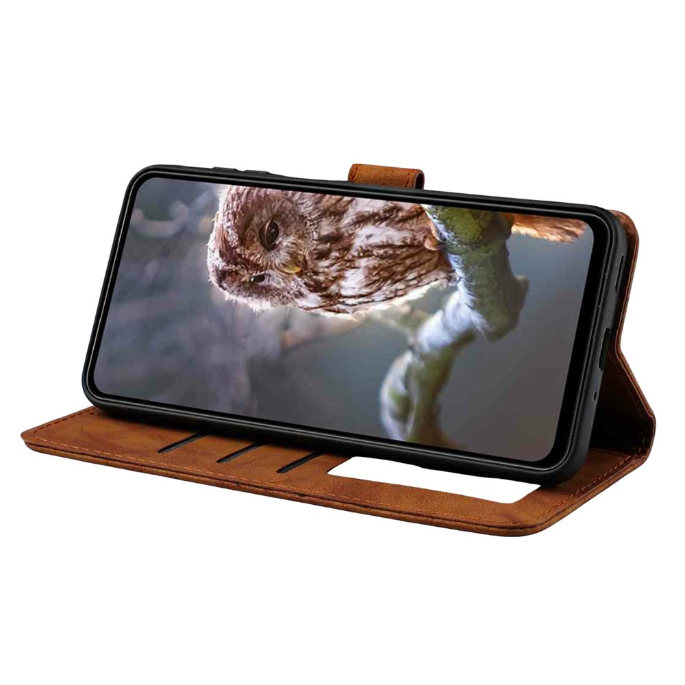  Samsung Galaxy S26 Fodral Fjäril Tryck Brun