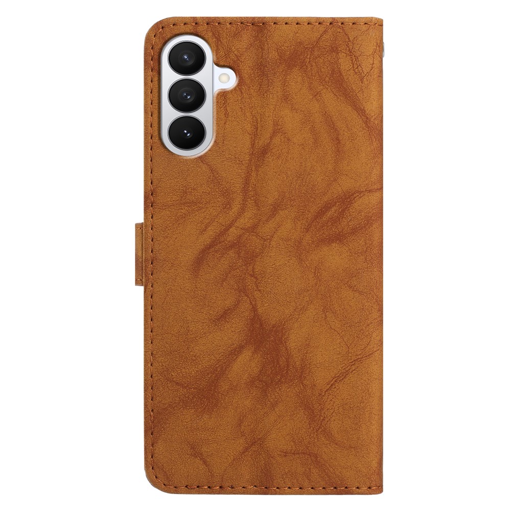  Samsung Galaxy S26 Fodral Fjäril Tryck Brun