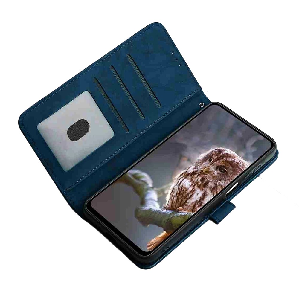  Samsung Galaxy S26 Fodral Fjäril Tryck Blå
