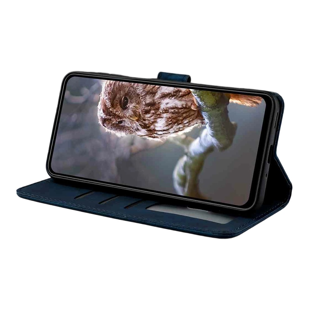  Samsung Galaxy S26 Fodral Fjäril Tryck Blå
