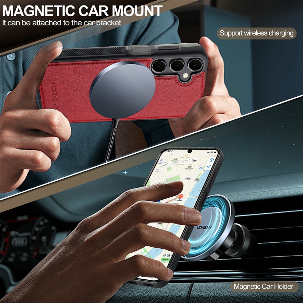 LC.IMEEKE LC.IMEEKE Galaxy S26 Skal MagSafe Avtagbart Kortfack