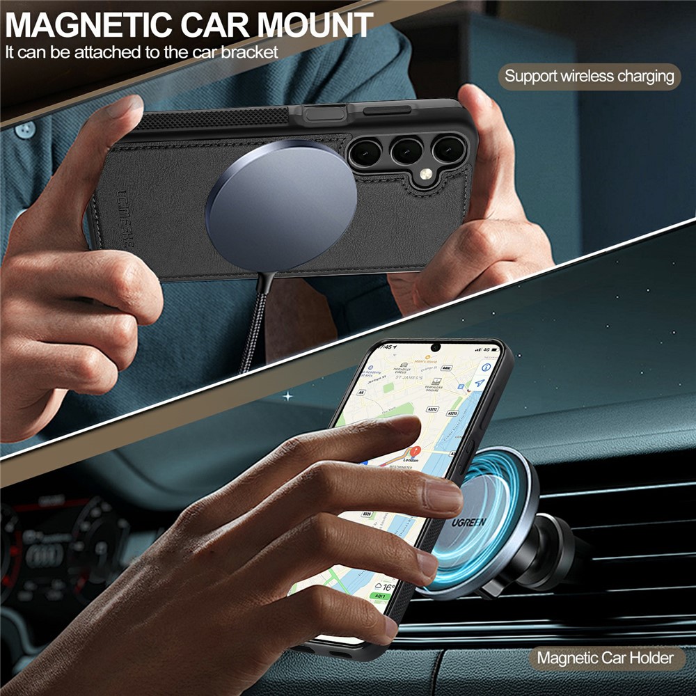 LC.IMEEKE LC.IMEEKE Galaxy S26 Skal MagSafe Avtagbart Kortfack