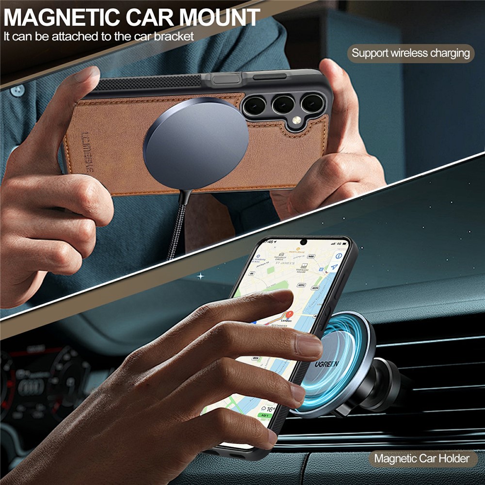 LC.IMEEKE LC.IMEEKE Galaxy S26 Skal MagSafe Avtagbart Kortfack
