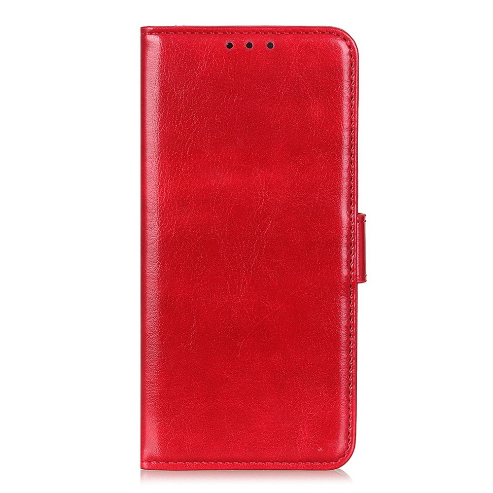  OnePlus 15 Fodral Crazy Horse Läder Röd