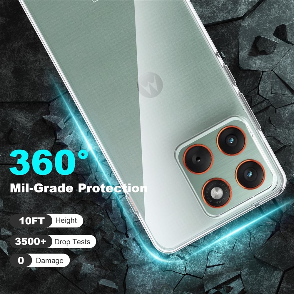  Motorola Edge 70 Skal TPU Inkl. Skärmskydd Härdat Glas