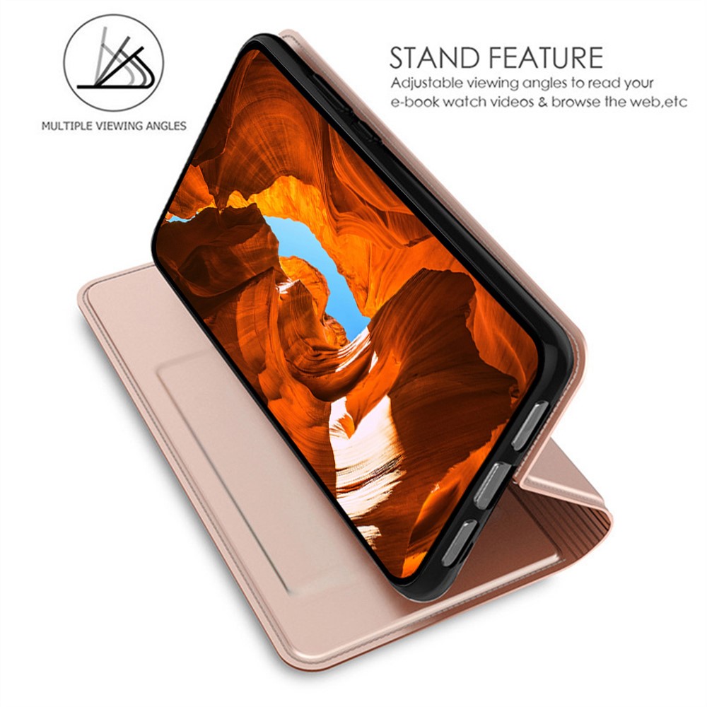  Motorola Edge 70 Fodral Flip Läder Roséguld