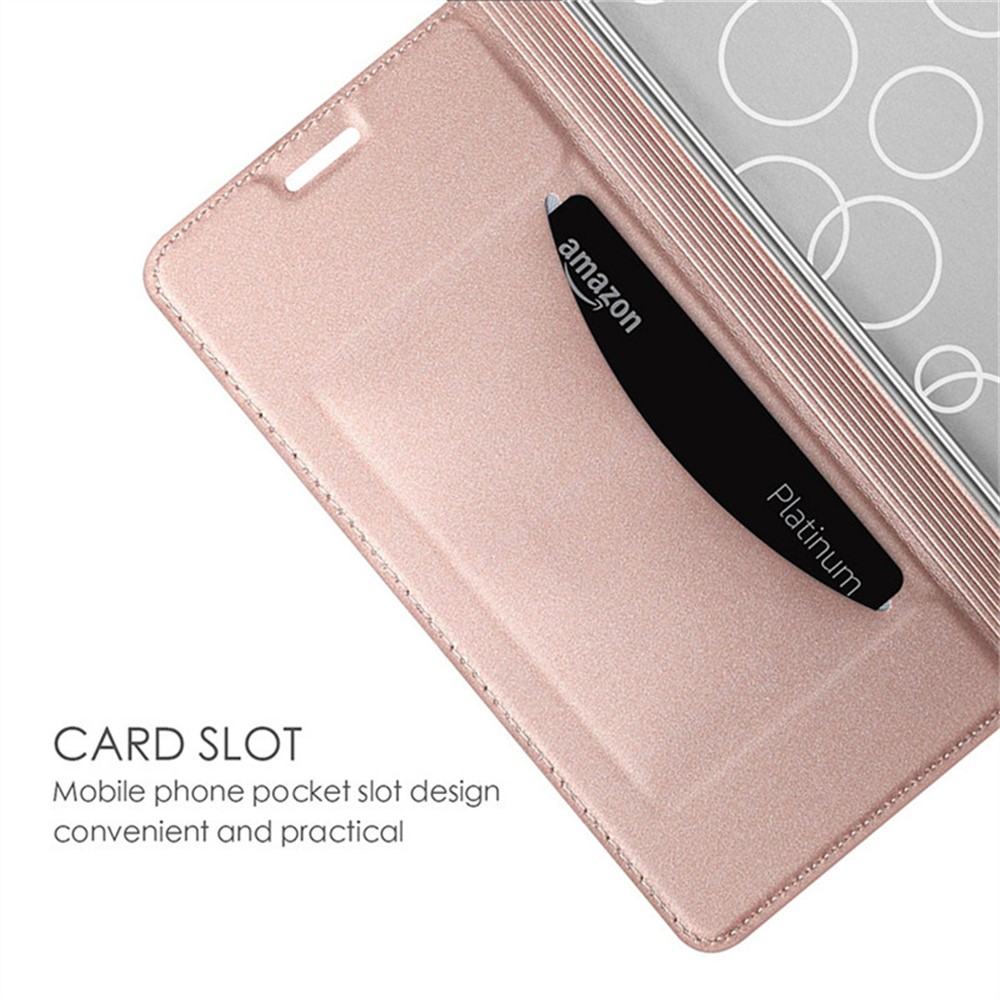  Motorola Edge 70 Fodral Flip Läder Roséguld