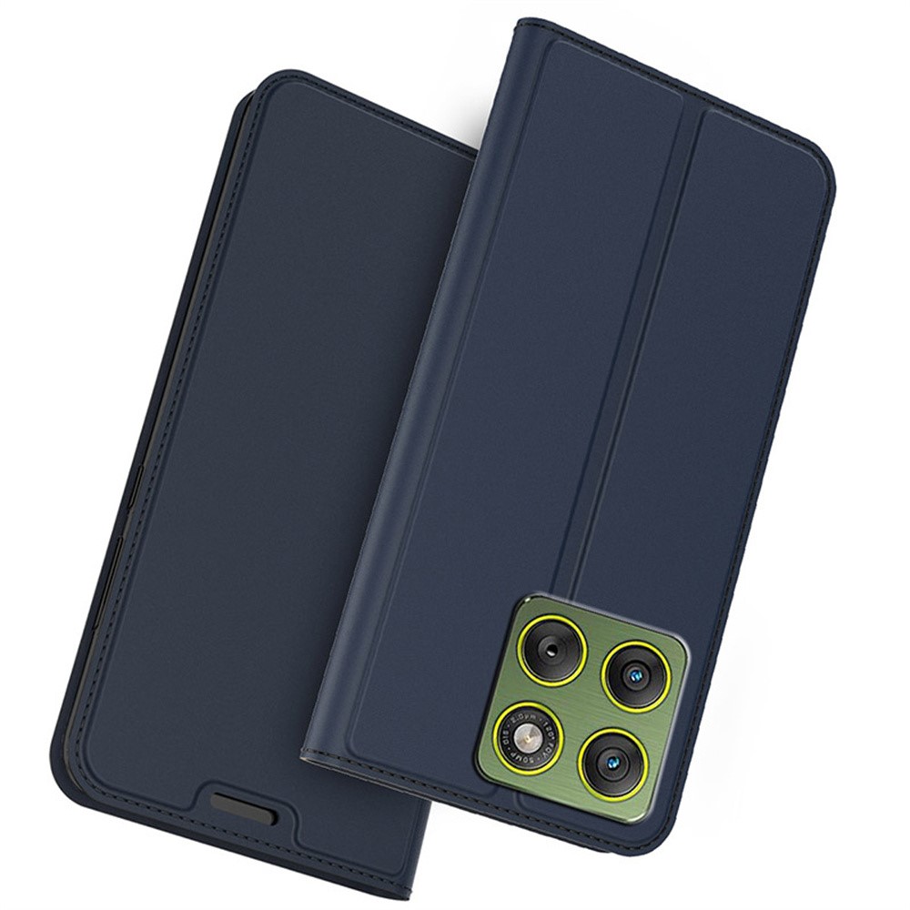  Motorola Edge 70 Fodral Flip Läder Blå