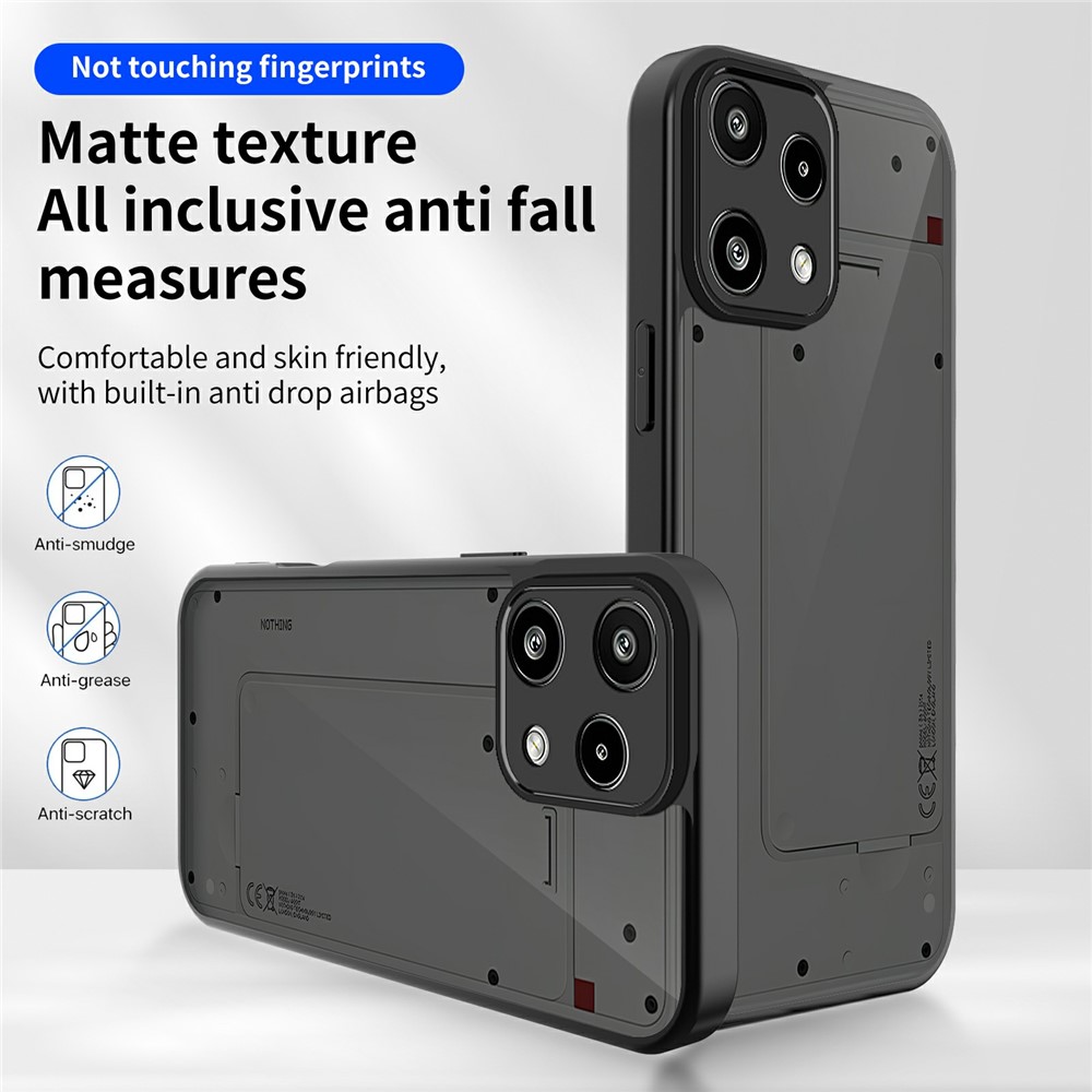  Nothing Phone 3a Lite Skal Hybrid Transparent / Svart
