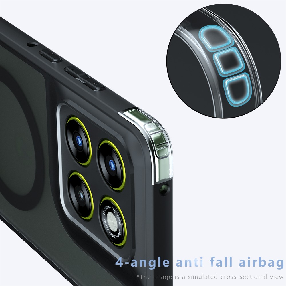  Motorola Edge 70 Skal MagSafe Hybrid Transparent / Svart