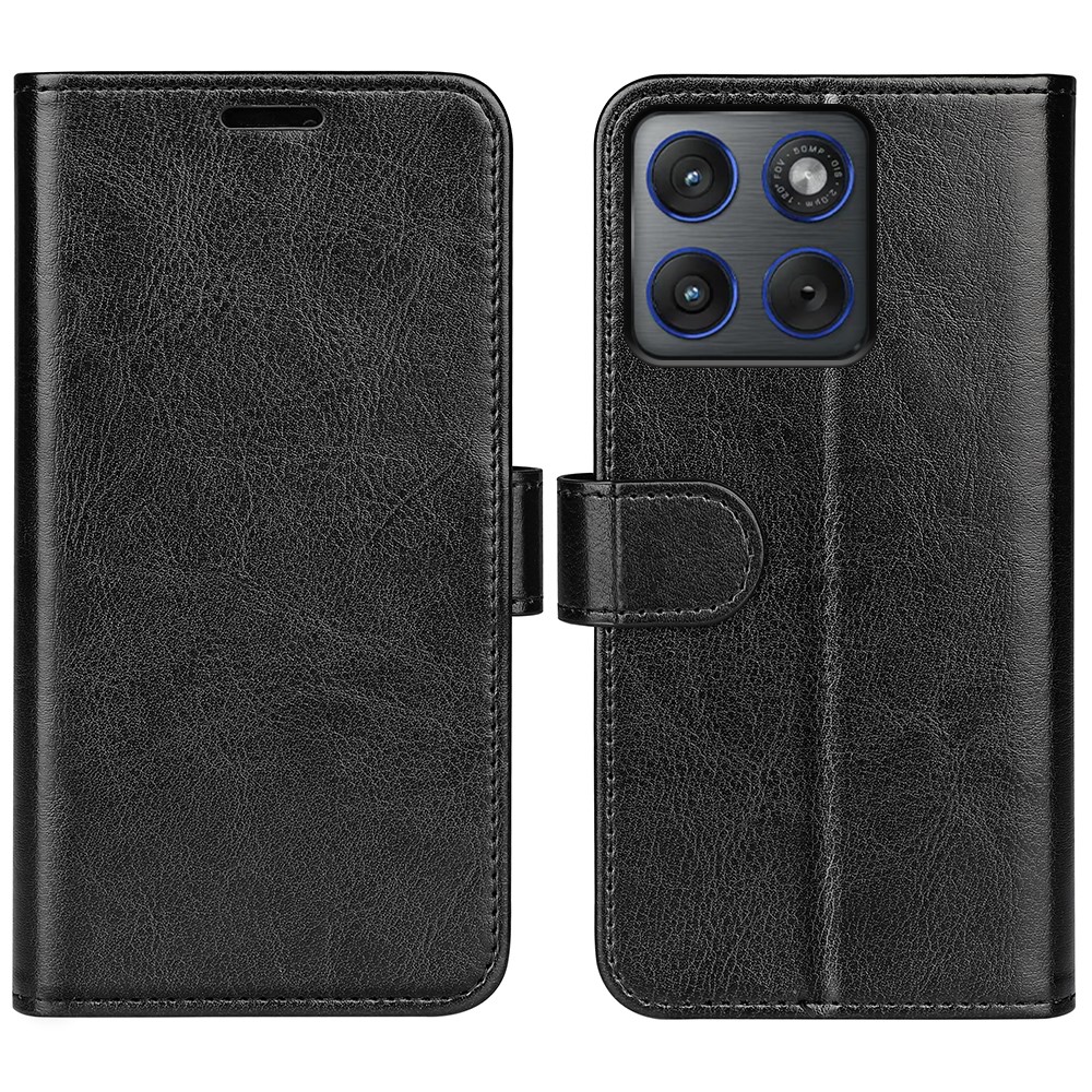  Motorola Edge 70 Fodral Crazy Horse Läder Svart