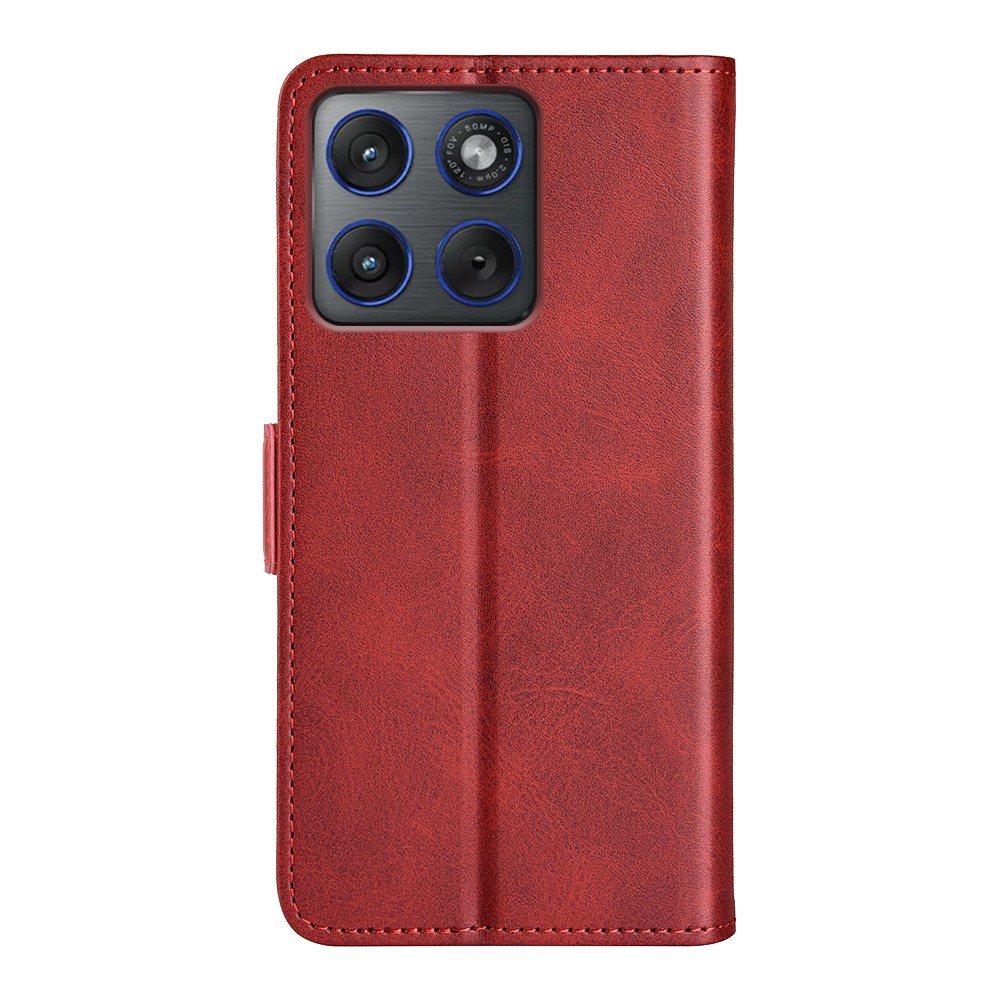  Motorola Edge 70 Fodral Läder Röd
