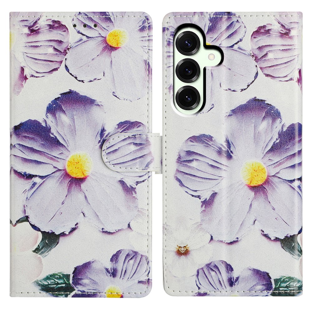  Samsung Galaxy A37 5G Fodral Med Tryck Lila Blommor