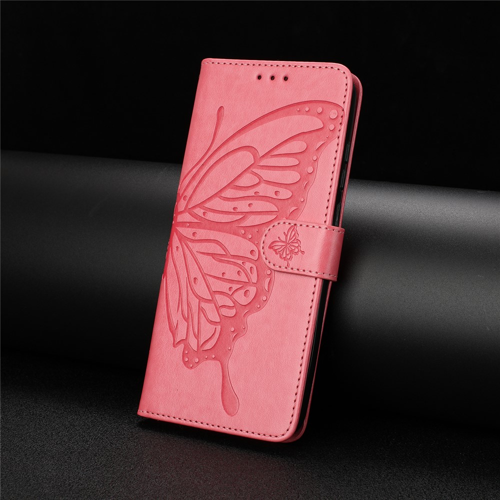  Samsung Galaxy A37 5G Fodral Med Fjäril Tryck Rosa