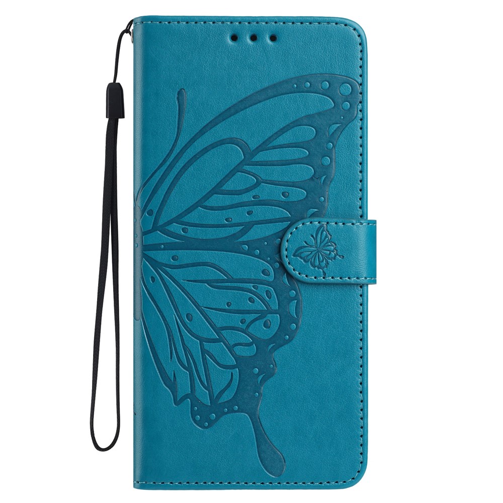 Samsung Galaxy A37 5G Fodral Med Fjäril Tryck Blå