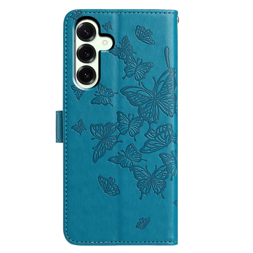  Samsung Galaxy A37 5G Fodral Med Fjäril Tryck Blå