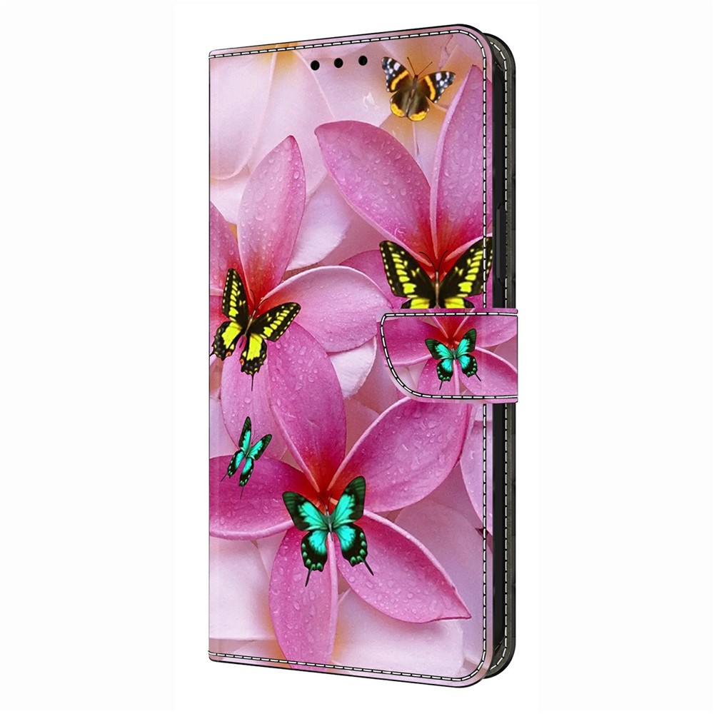  Samsung Galaxy A37 5G Fodral Läder Blommor / Fjärilar