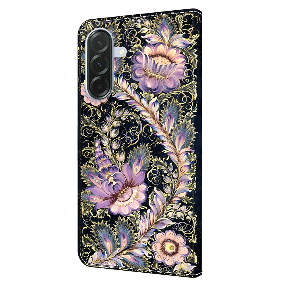  Samsung Galaxy A37 5G Fodral Läder Vintage Gold Pin