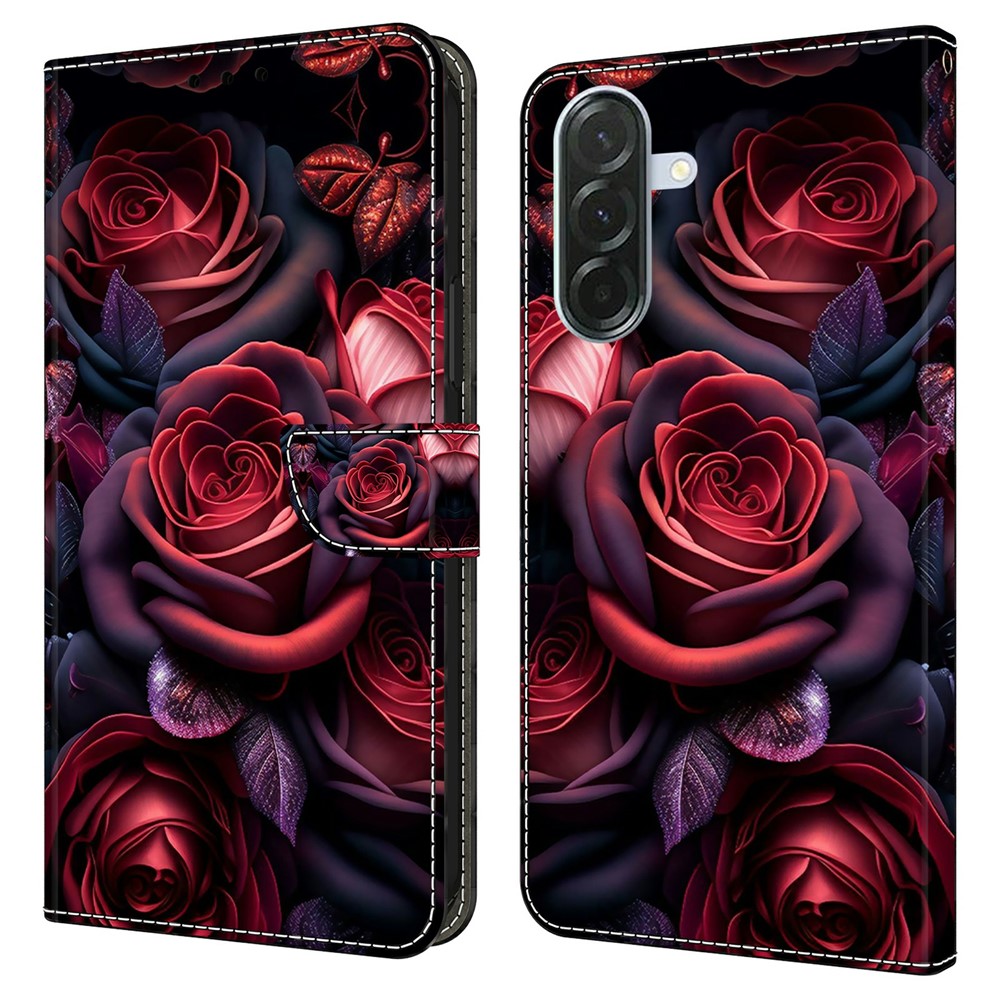  Samsung Galaxy A37 5G Fodral Läder Rosor