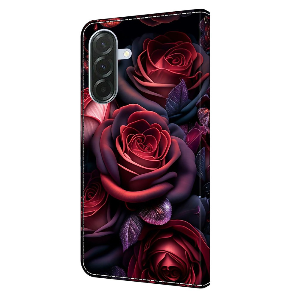 Samsung Galaxy A37 5G Fodral Läder Rosor
