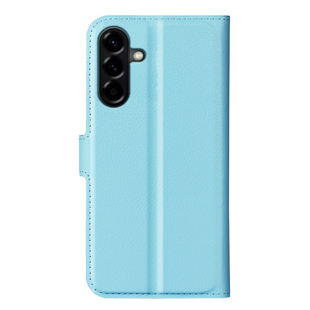  Samsung Galaxy A57 5G Fodral Litchi Läder Blå