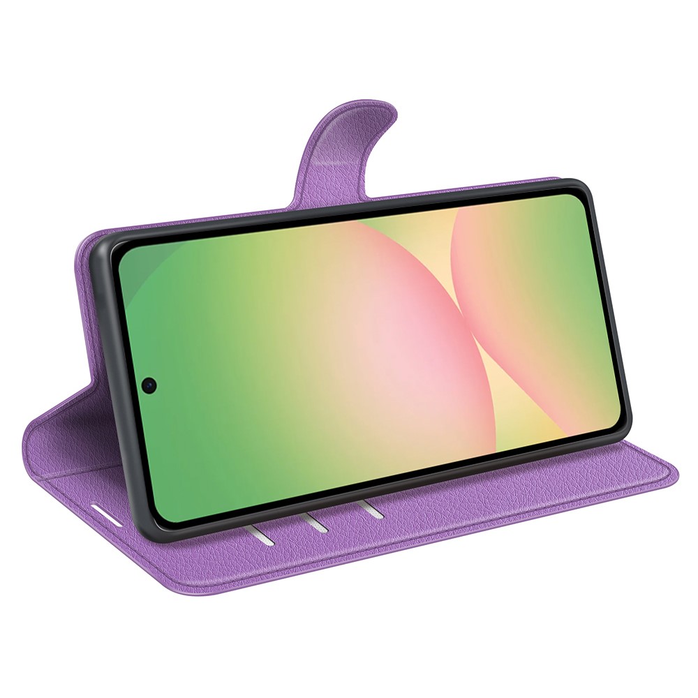  Samsung Galaxy A57 5G Fodral Litchi Läder Lila
