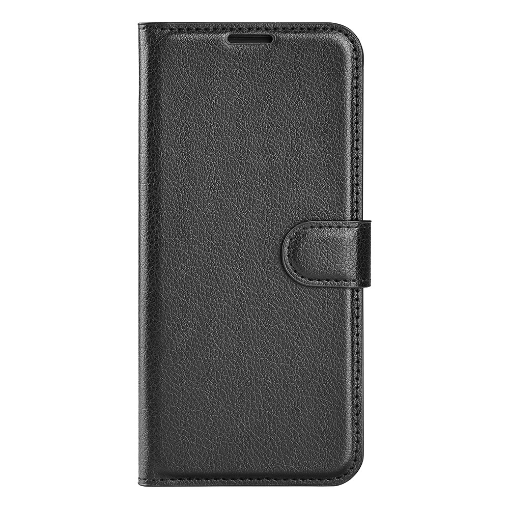  Samsung Galaxy A37 5G Fodral Litchi Läder Svart