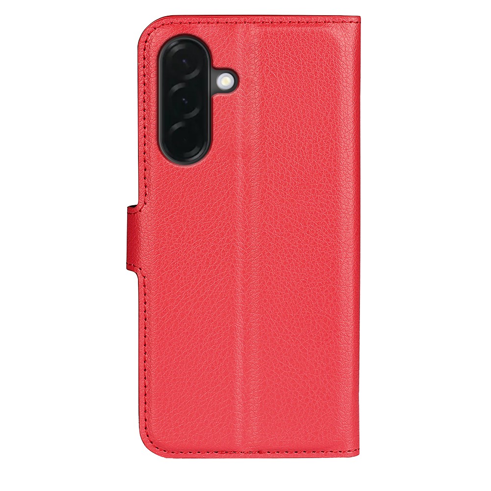  Samsung Galaxy A37 5G Fodral Litchi Läder Röd