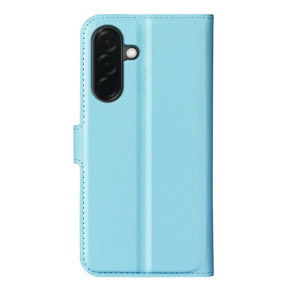  Samsung Galaxy A37 5G Fodral Litchi Läder Blå
