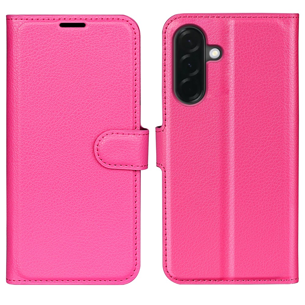  Samsung Galaxy A37 5G Fodral Litchi Läder Rosa