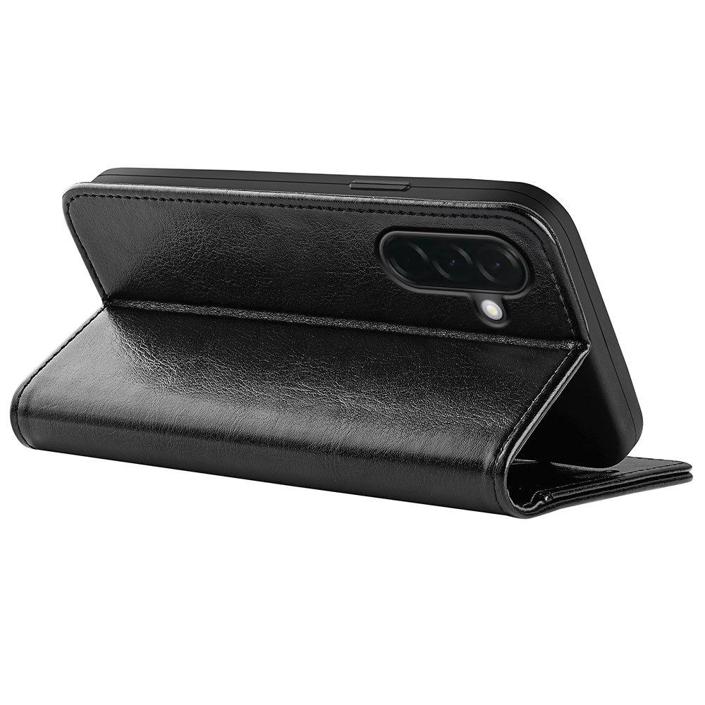  Samsung Galaxy A37 5G Fodral Crazy Horse Läder Svart