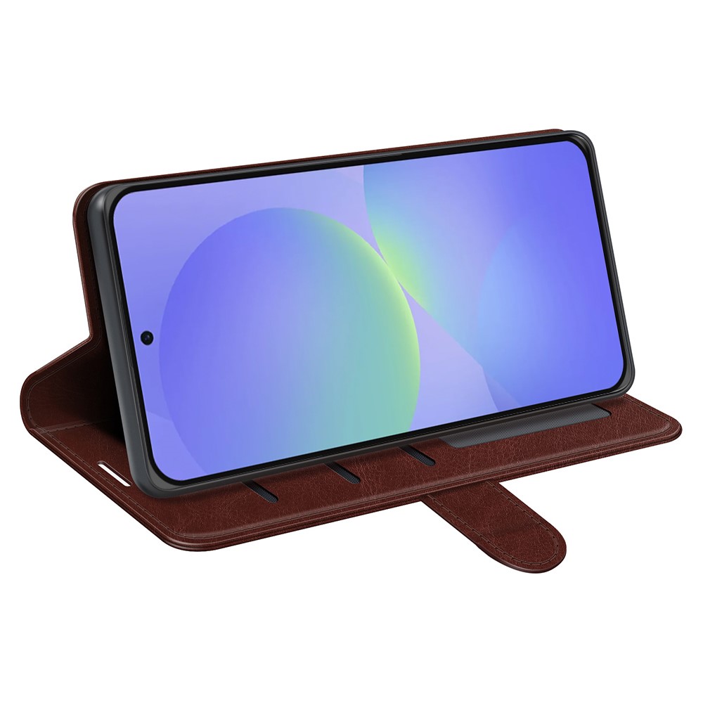  Samsung Galaxy A37 5G Fodral Crazy Horse Läder Brun