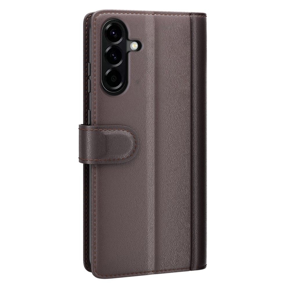  Samsung Galaxy A57 5G Fodral Premium Äkta Läder Brun