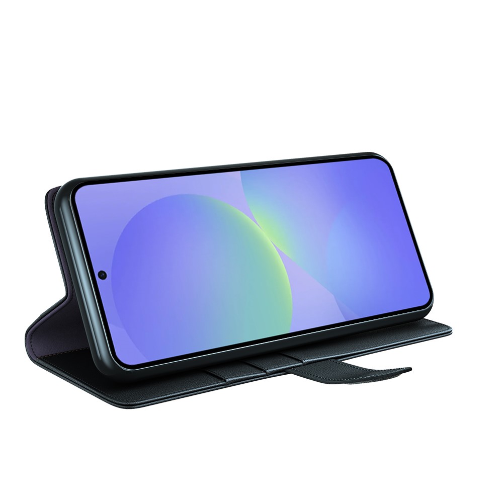  Samsung Galaxy A37 5G Fodral Premium Äkta Läder Svart