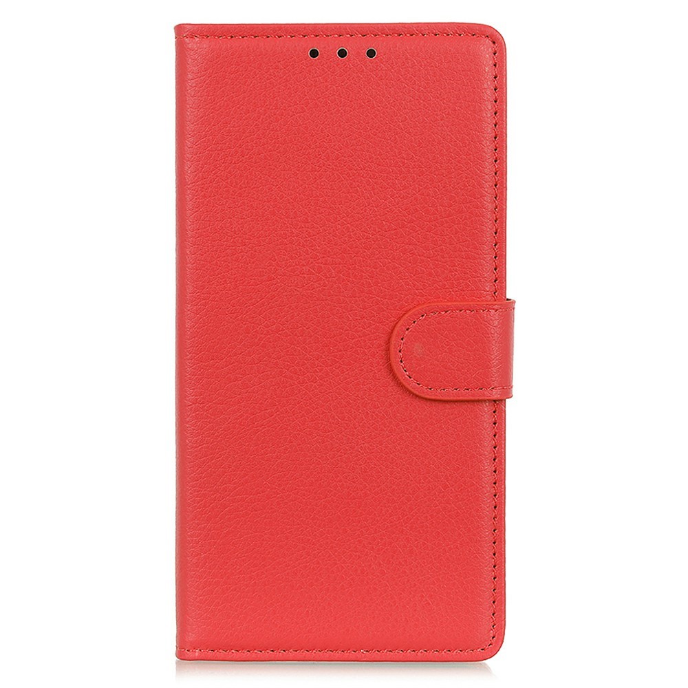 Samsung Galaxy A37 5G Fodral Litchi Läder Röd