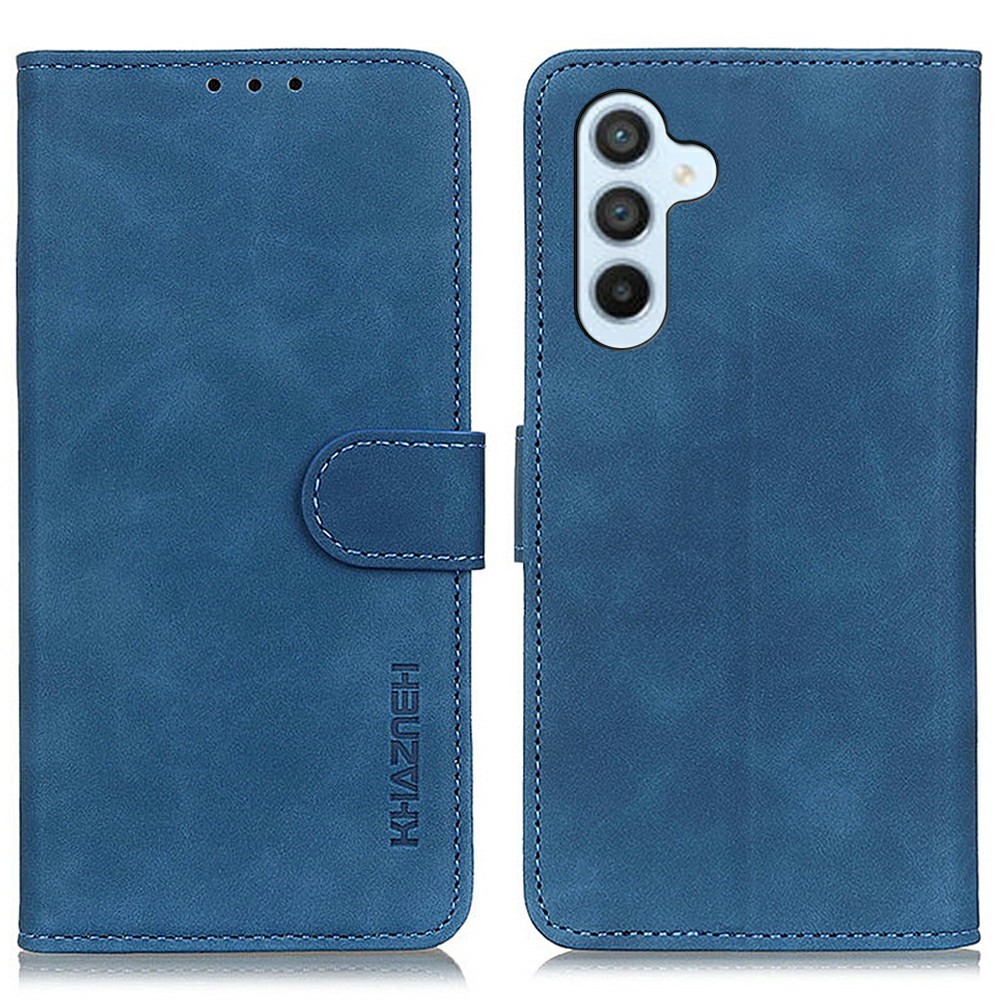 KHAZNEH KHAZNEH Samsung Galaxy A37 5G Fodral Retro Läder Blå