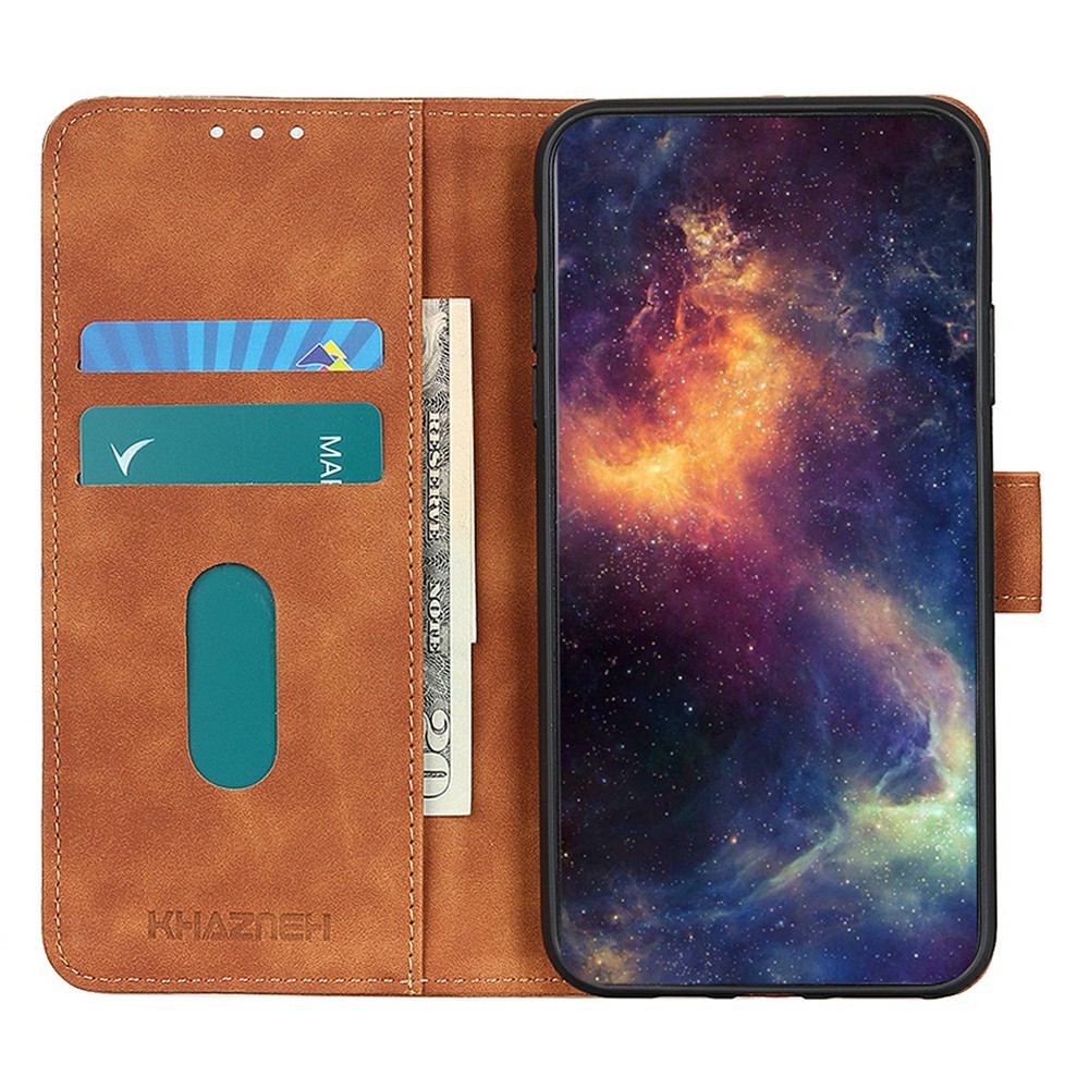KHAZNEH KHAZNEH Samsung Galaxy A57 5G Fodral Retro Läder Brun