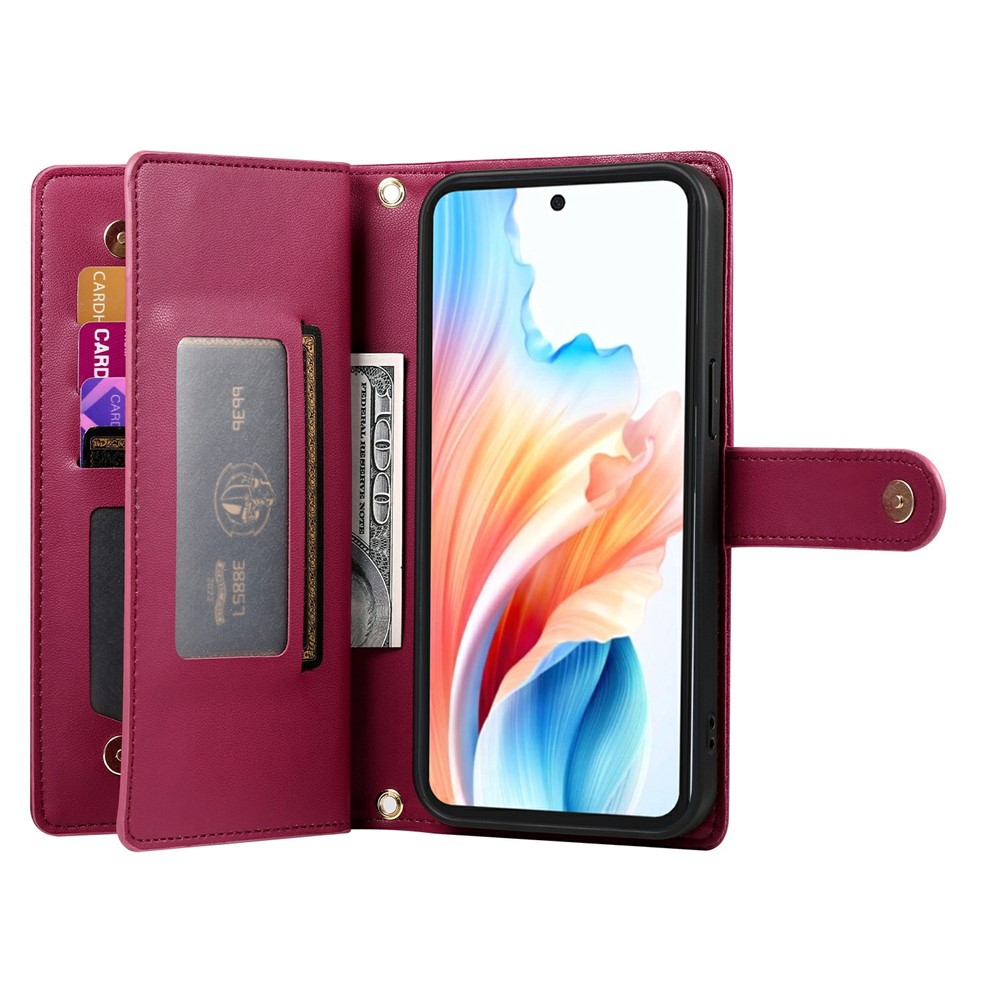  Samsung Galaxy A37 5G Fodral Multifunktionellt Röd