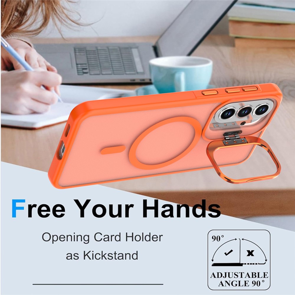  Samsung Galaxy A37 5G Skal MagSafe Kickstand Orange