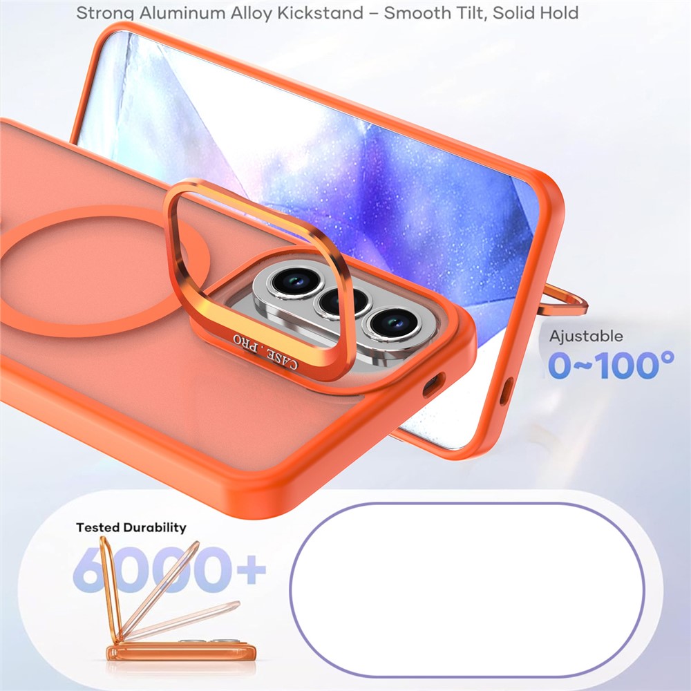  Samsung Galaxy A57 5G Skal MagSafe Kickstand Orange