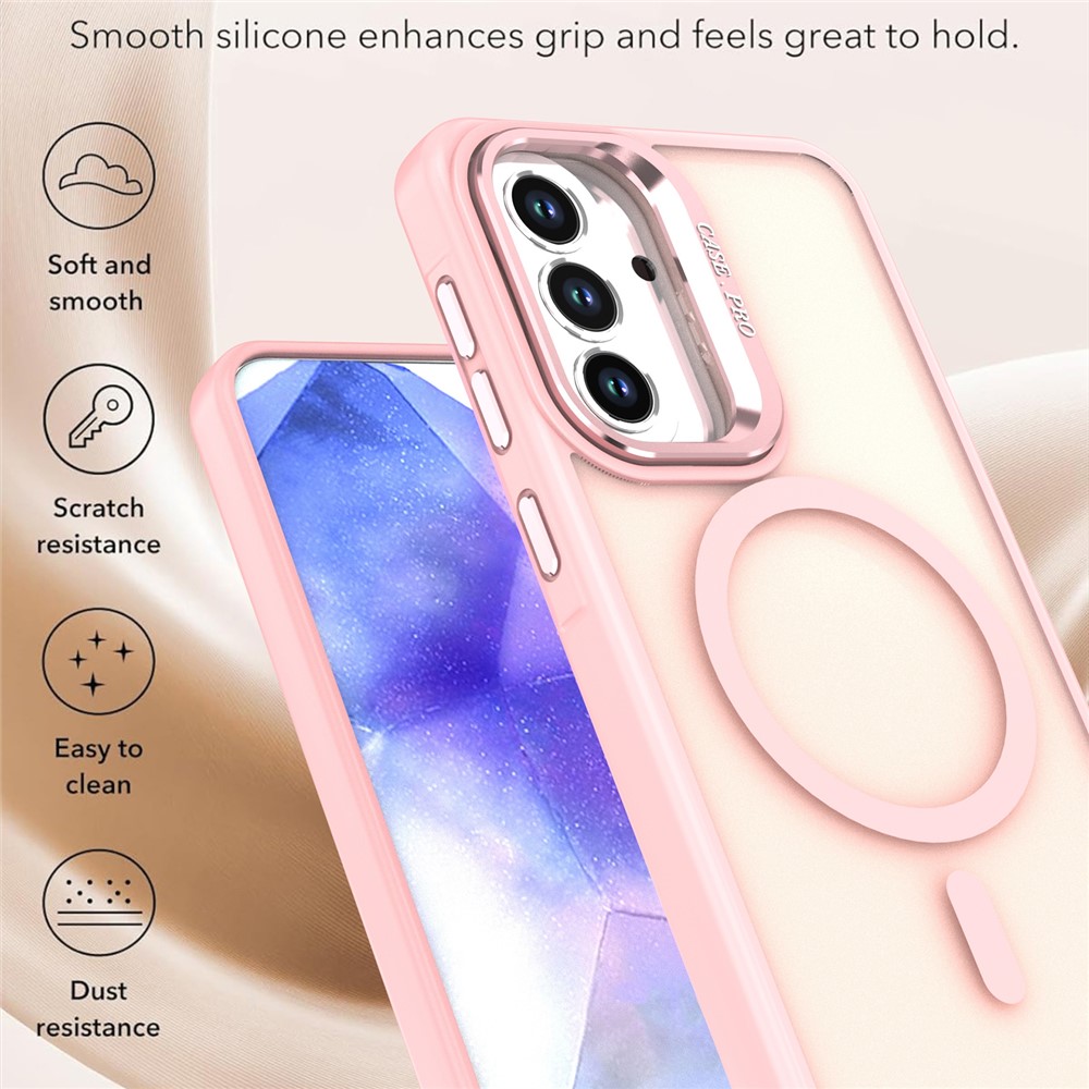  Samsung Galaxy A57 5G Skal MagSafe Kickstand Rosa