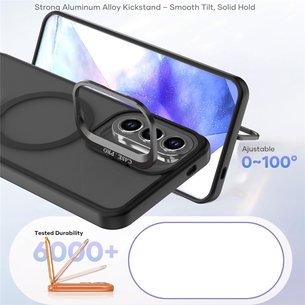  Samsung Galaxy A57 5G Skal MagSafe Kickstand Svart