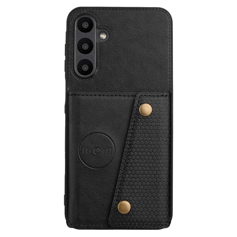  Samsung Galaxy A37 5G Skal Läder Med Kortfack Och Magnet Svart
