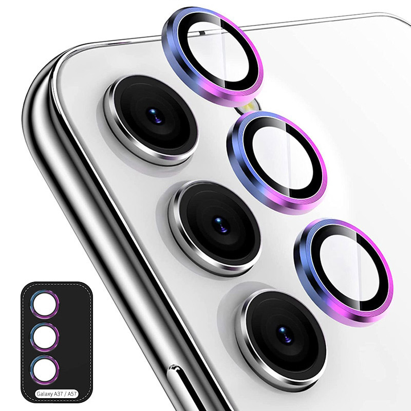 ENKAY ENKAY Galaxy A57 / A37 5G Linsskydd Härdat Glas Colorful
