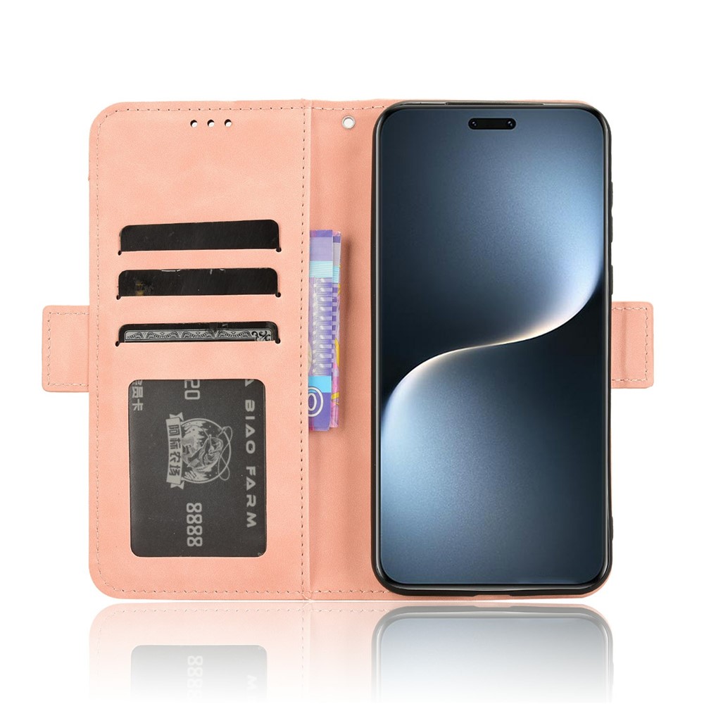  Honor Magic7 Pro Fodral Med Avtagbart Kortfodral Rosa