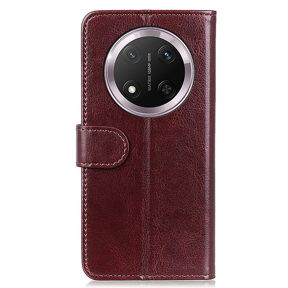  Honor Magic7 Lite Fodral Crazy Horse Läder Brun