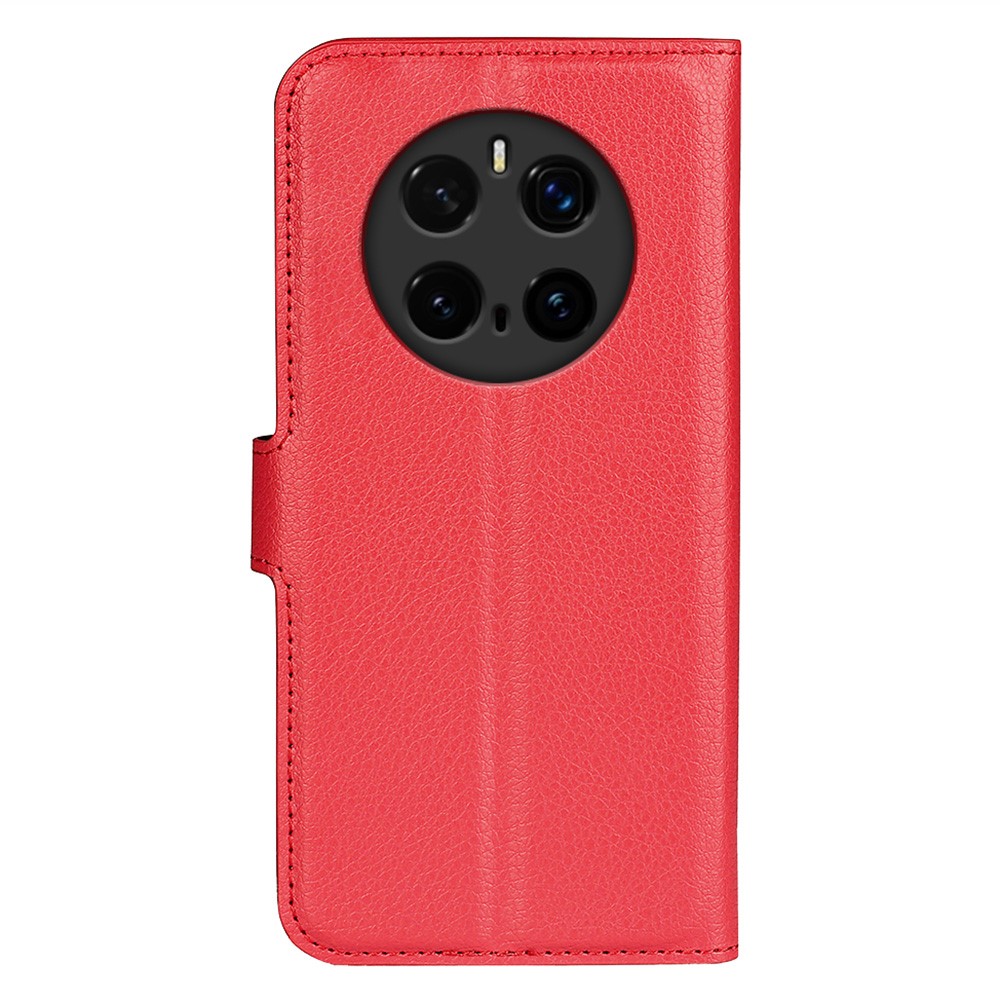  Honor Magic7 Pro Fodral Litchi Läder Röd