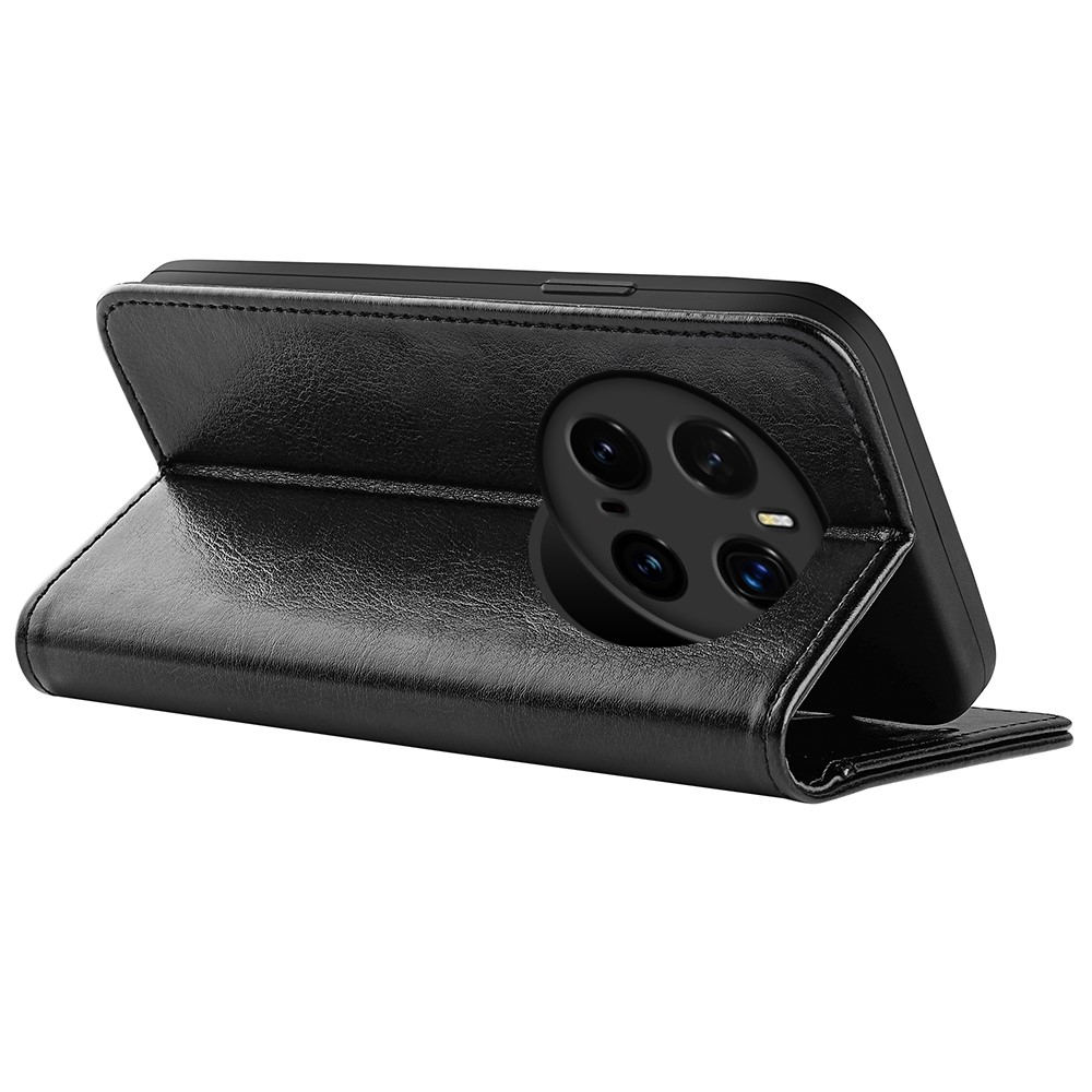  Honor Magic7 Pro Fodral Crazy Horse Läder Svart
